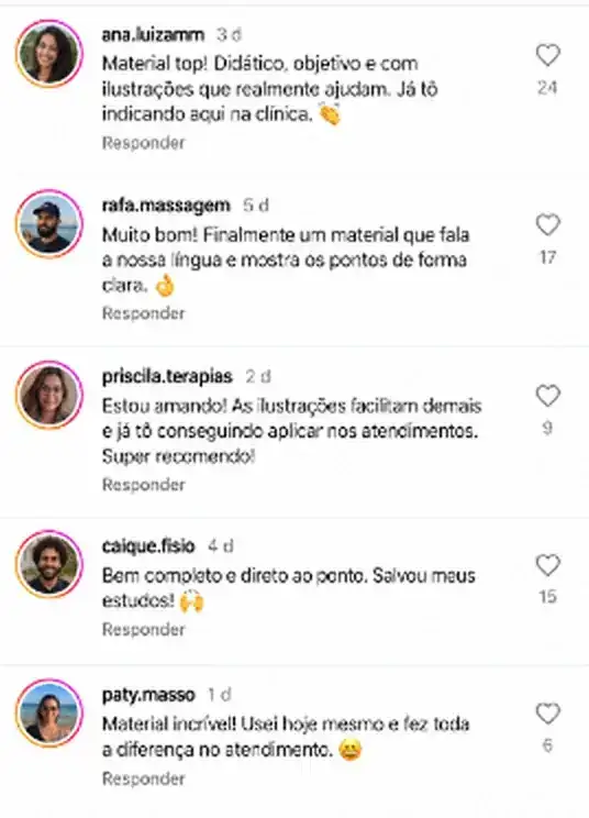 Exemplo de página do Guia Prático de Massoterapia Esportiva