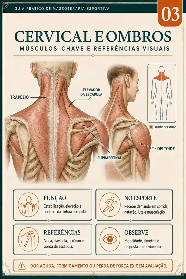 Exemplo de página do Guia Prático de Massoterapia Esportiva
