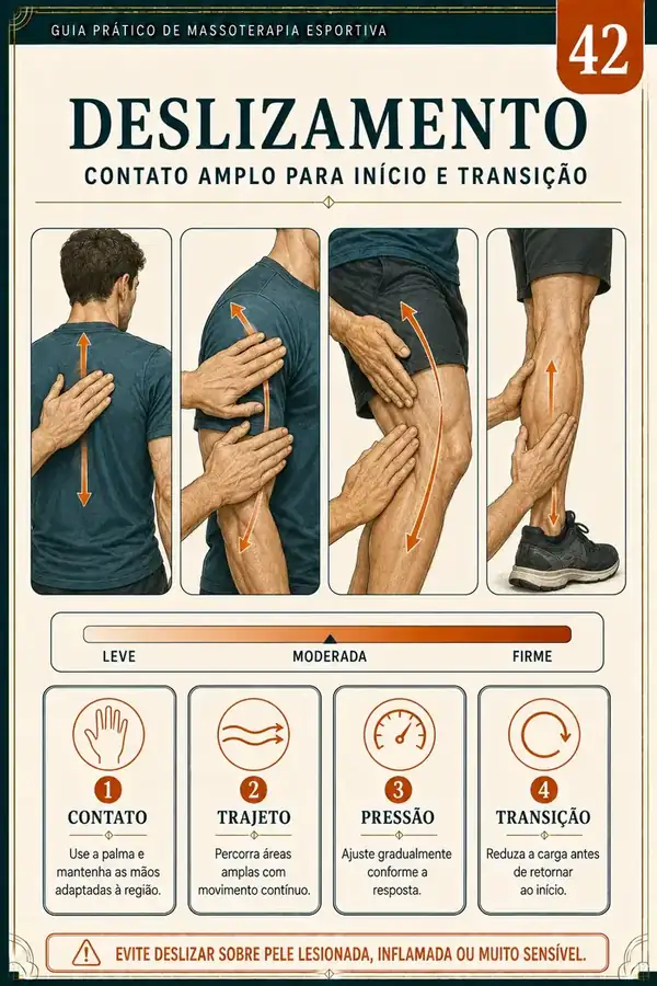 Exemplo de página do Guia Prático de Massoterapia Esportiva